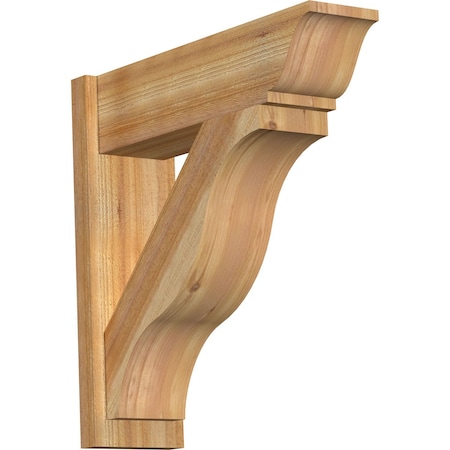 Ekena Millwork Funston Rough Sawn Traditional Outlooker, Western Red Cedar, 8"W x 28"D x 28"H OUT08X28X28FST01RWR
